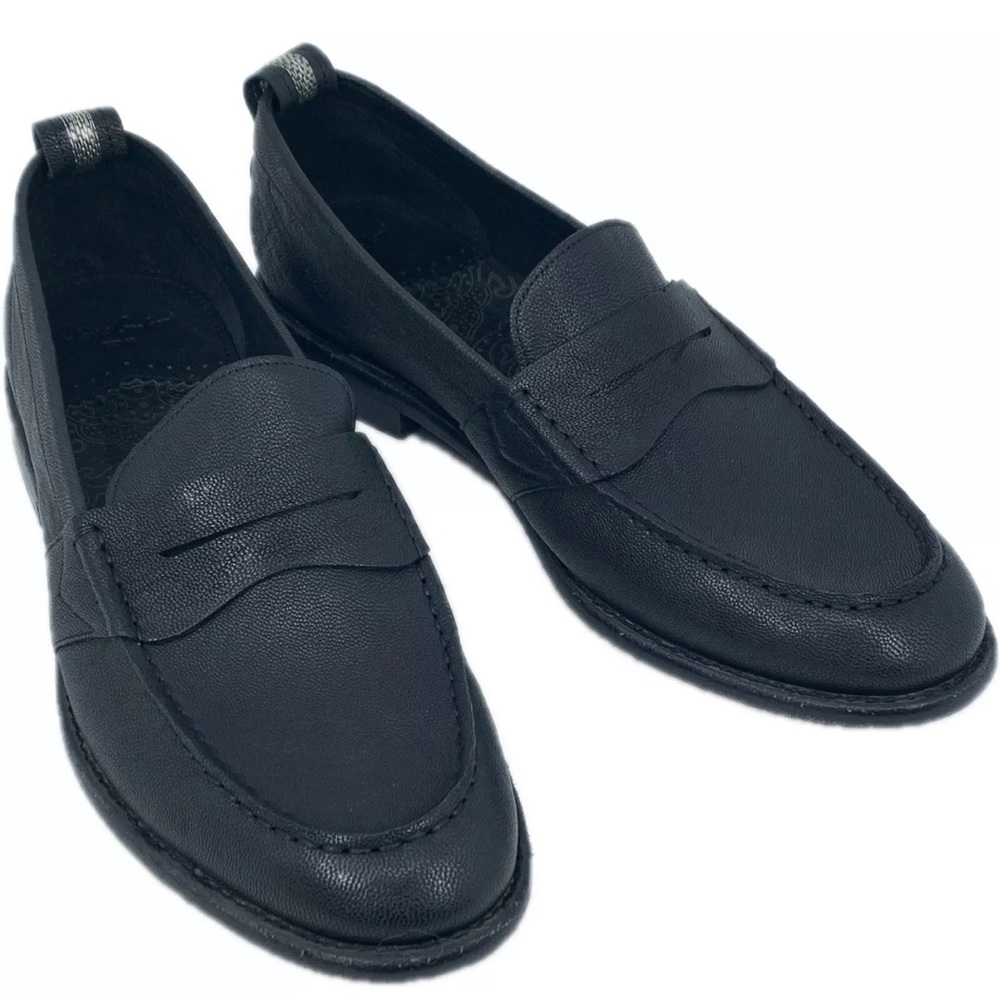 Robert Graham Mens Torres Black Toe Loafers Sz 13